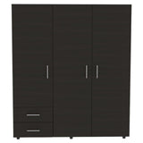 Closet Dassel Wengue 140.1x161.5cm con 2 Cajones con 3 Entrepaños - Closets | Bylmo