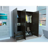 Closet Dassel Wengue 140.1x161.5cm con 2 Cajones con 3 Entrepaños - Closets | Bylmo