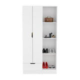 Closet Éclat Blanco 90 cm con Dos Puertas y Un Cajón - Closets | Bylmo