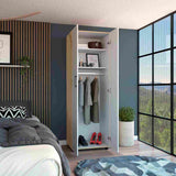 Closet Eter Blanco 60 cm con Dos Puertas, Entrepaños y Colgadero - Closets | Bylmo