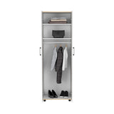 Closet Eter Blanco 60 cm con Dos Puertas, Entrepaños y Colgadero - Closets | Bylmo