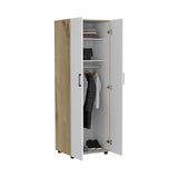 Closet Eter Blanco 60 cm con Dos Puertas, Entrepaños y Colgadero - Closets | Bylmo