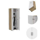 Closet Eter Blanco 60 cm con Dos Puertas, Entrepaños y Colgadero - Closets | Bylmo