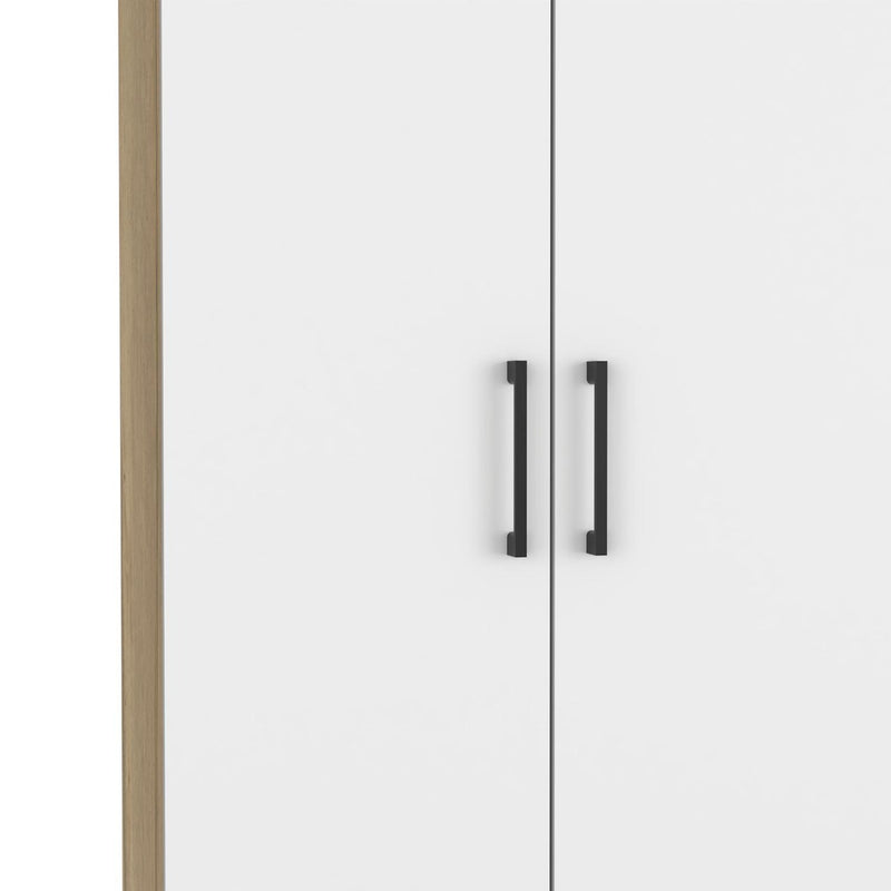 Closet Eter Blanco 60 cm con Dos Puertas, Entrepaños y Colgadero