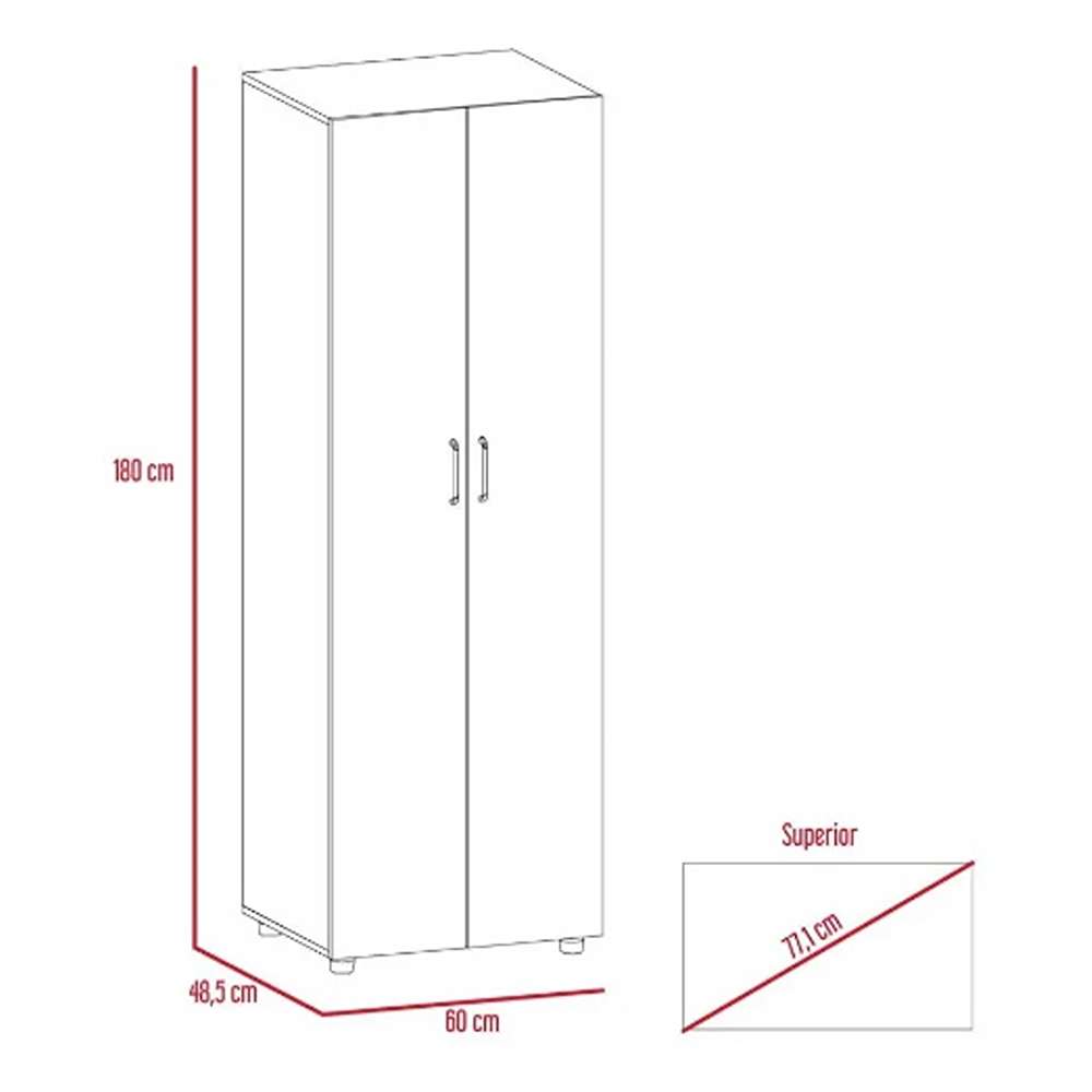 Closet F60 Rovere 60 cm con Dos Puertas - Closets | Bylmo