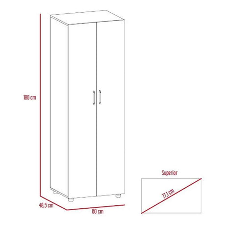 Closet F60 Rovere 60 cm con Dos Puertas - Closets | Bylmo