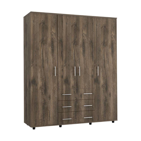 Closet Fontan Bellota 150 cm con Cuatro Puertas y Tres Cajones - Closets | Bylmo