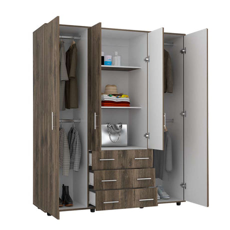 Closet Fontan Bellota 150 cm con Cuatro Puertas y Tres Cajones - Closets | Bylmo