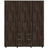 Closet Milan y Blanco 150x179cm con 6 Cajones con 2 Entrepaños - Closets | Bylmo