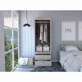 Closet Lisboa Ceniza 59x179cm con 2 Cajones sin Entrepaños - Closets | Bylmo