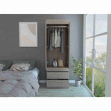 Closet Lisboa Ceniza 59x179cm con 2 Cajones sin Entrepaños - Closets | Bylmo