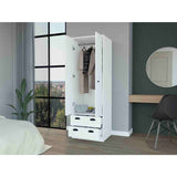 Closet Blanco 59x179cm con 2 Cajones sin Entrepaños - Closets | Bylmo