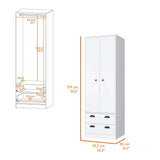 Closet Blanco 59x179cm con 2 Cajones sin Entrepaños - Closets | Bylmo