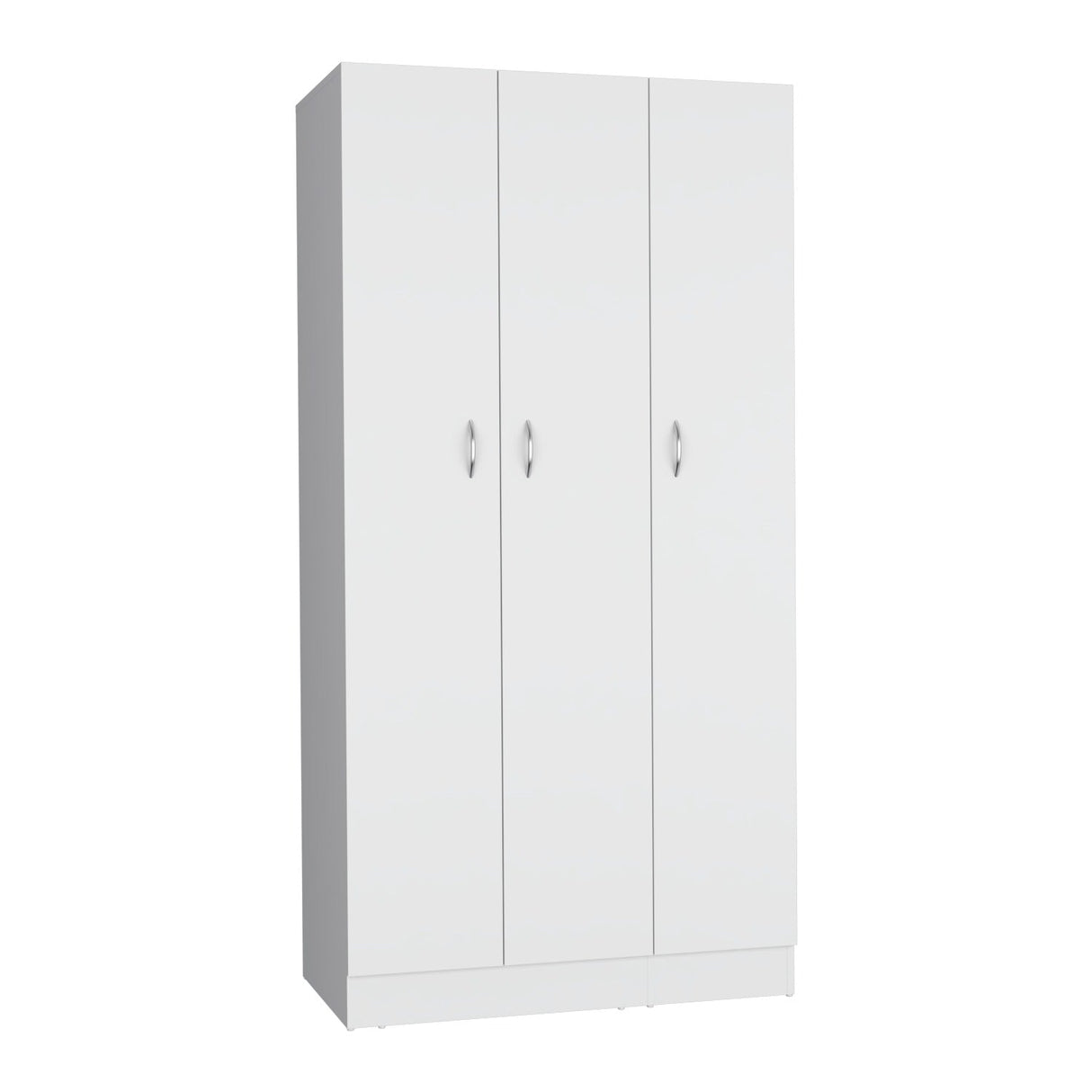 Closet Luna Blanco 90 cm con Tres Puertas y Dos Cajones - Closets | Bylmo