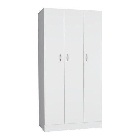 Closet Luna Blanco 90 cm con Tres Puertas y Dos Cajones - Closets | Bylmo