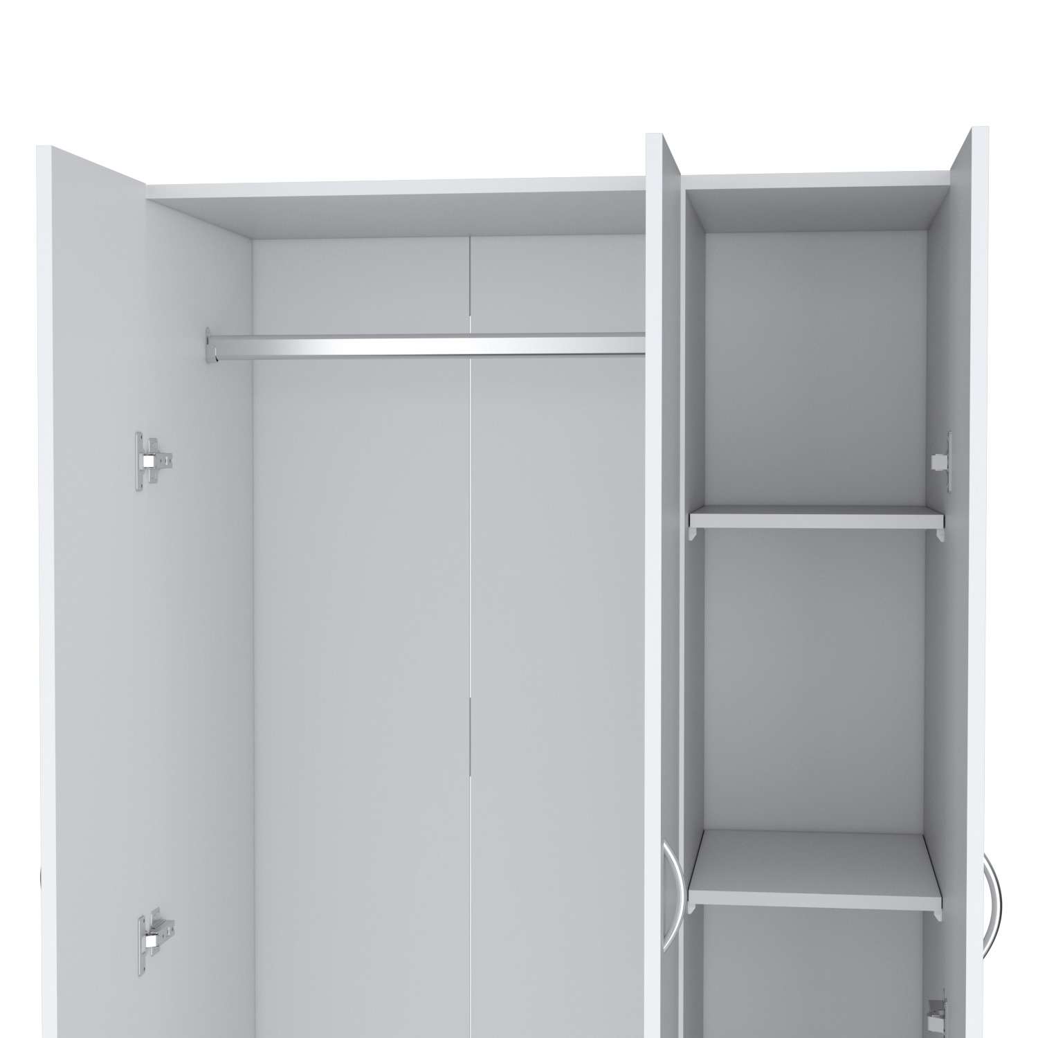 Closet Mistico Blanco 90 cm con Tres Puertas y Dos Cajones – Bylmo