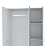 Closet Luna Blanco 90 cm con Tres Puertas y Dos Cajones - Closets | Bylmo