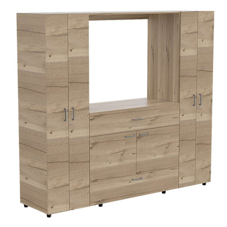 Closet Manila Duna 198.4x179.9cm con 1 Cajones con 4 Entrepaños con Espacio para TV - Closets | Bylmo