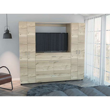 Closet Manila Duna 198.4x179.9cm con 1 Cajones con 4 Entrepaños con Espacio para TV - Closets | Bylmo