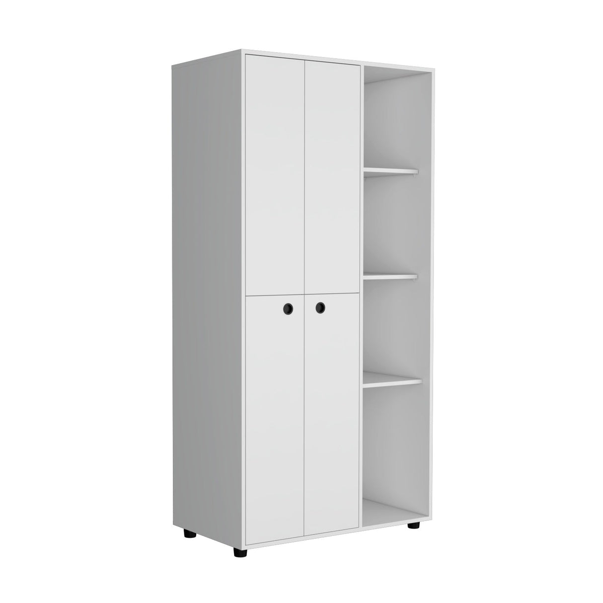 Closet Misuri Blanco 182 cm Con Colgadero de Ropa y Un Cajón - Closets | Bylmo