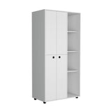 Closet Misuri Blanco 182 cm Con Colgadero de Ropa y Un Cajón - Closets | Bylmo