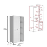 Closet Misuri Blanco 182 cm Con Colgadero de Ropa y Un Cajón - Closets | Bylmo