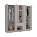 Closet Mitú Ceniza 162 cm con Siete Puertas y un Cajón - Closets | Bylmo