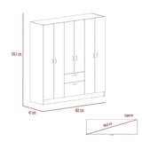 Closet Mitú Ceniza 162 cm con Siete Puertas y un Cajón - Closets | Bylmo