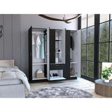 Closet Mitú Wengue 162 cm con Siete Puertas y un Cajón - Closets | Bylmo