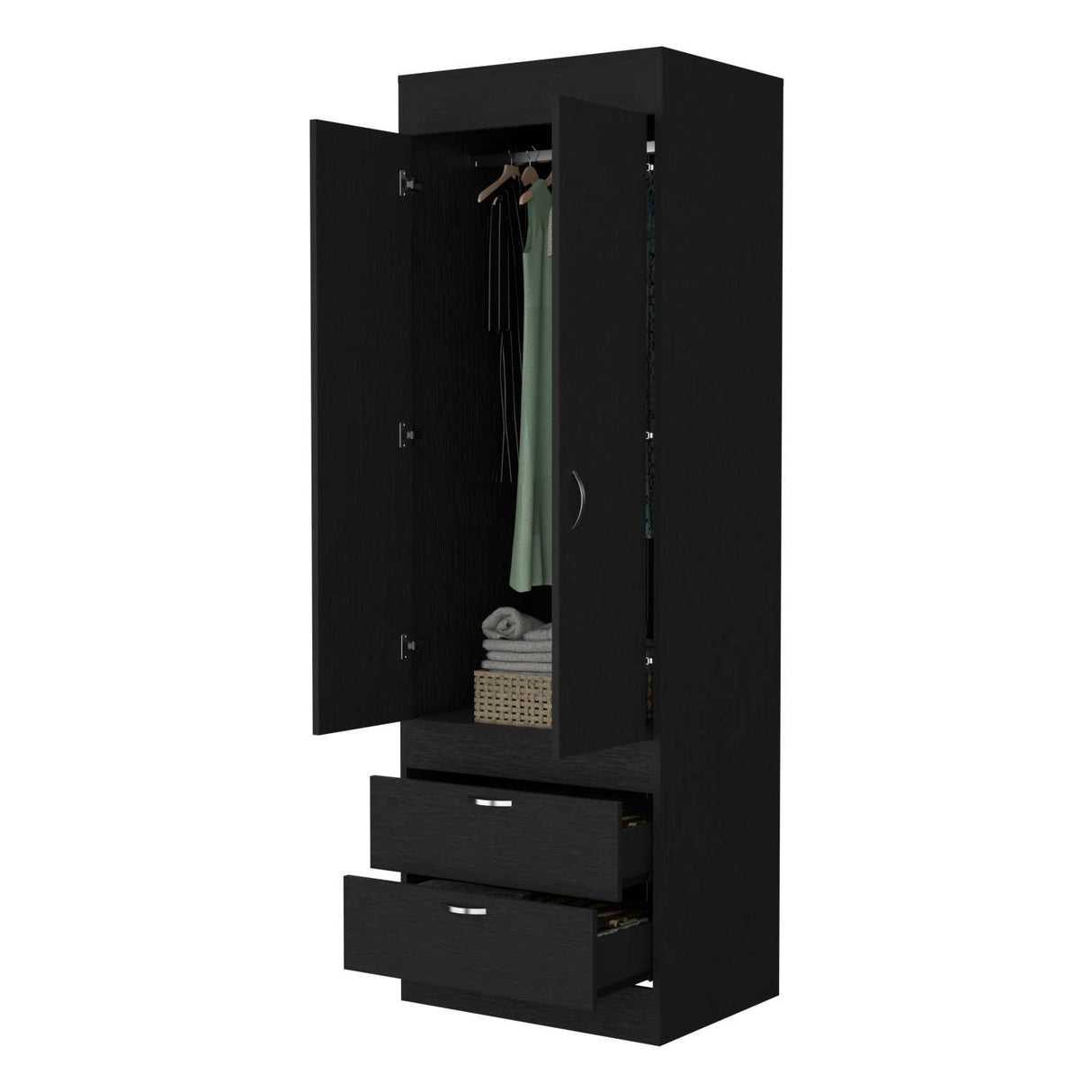 Closet Nocturne Wengue 59 cm con Dos Puertas y Un Cajón - Closets | Bylmo