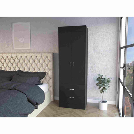 Closet Nocturne Wengue 59 cm con Dos Puertas y Un Cajón - Closets | Bylmo