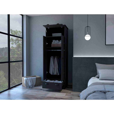 Closet Wengue 59x179cm con 2 Cajones con 1 Entrepaños - Closets | Bylmo