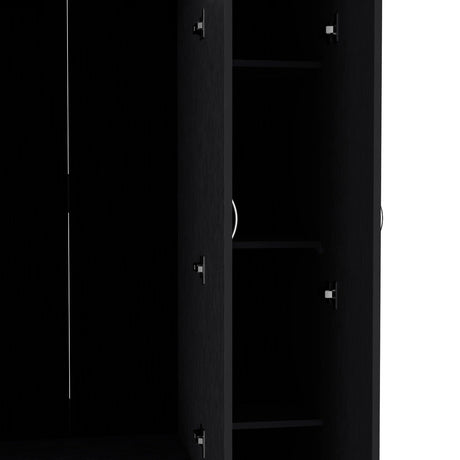 Closet Ohio Wengue 90x180cm con 2 Cajones con 3 Entrepaños - Closets | Bylmo