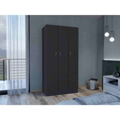 Closet Ohio Wengue 90x180cm con 2 Cajones con 3 Entrepaños - Closets | Bylmo