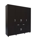 Closet Sevilla Wengue 190.1x200.3cm con 2 Cajones con 2 Entrepaños - Closets | Bylmo