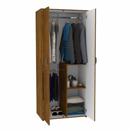 Closet Star Caramelo 80x180cm sin Cajones con 2 Entrepaños - Closets | Bylmo