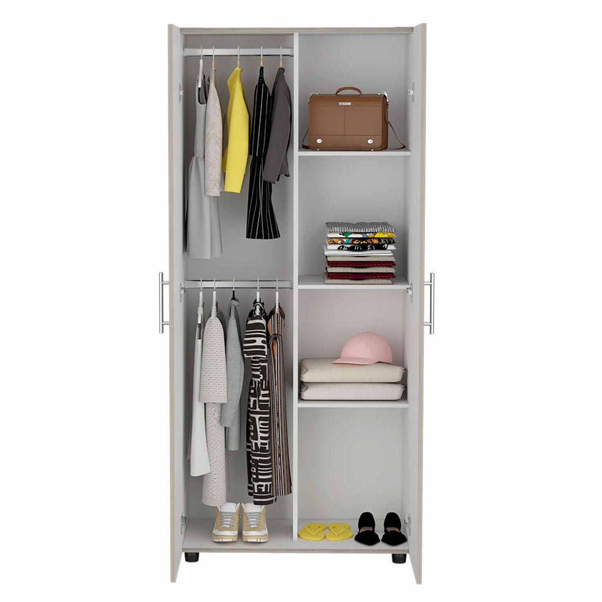 Closet Tera Bardolino 80x180cm sin Cajones con 3 Entrepaños - Closets | Bylmo