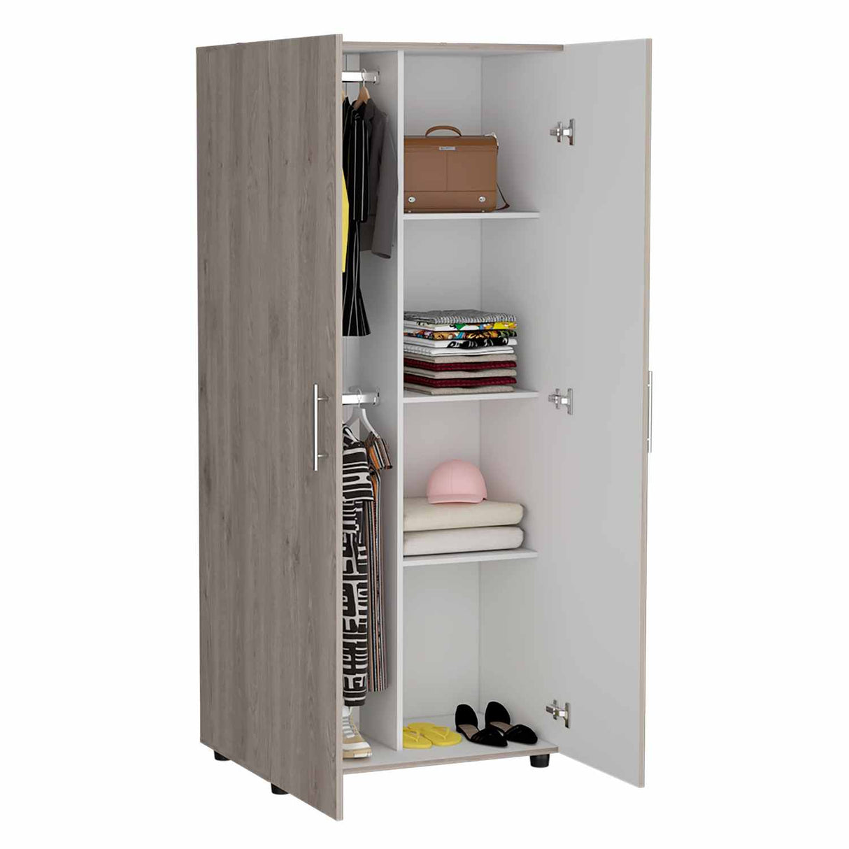 Closet Tera Bardolino 80x180cm sin Cajones con 3 Entrepaños - Closets | Bylmo
