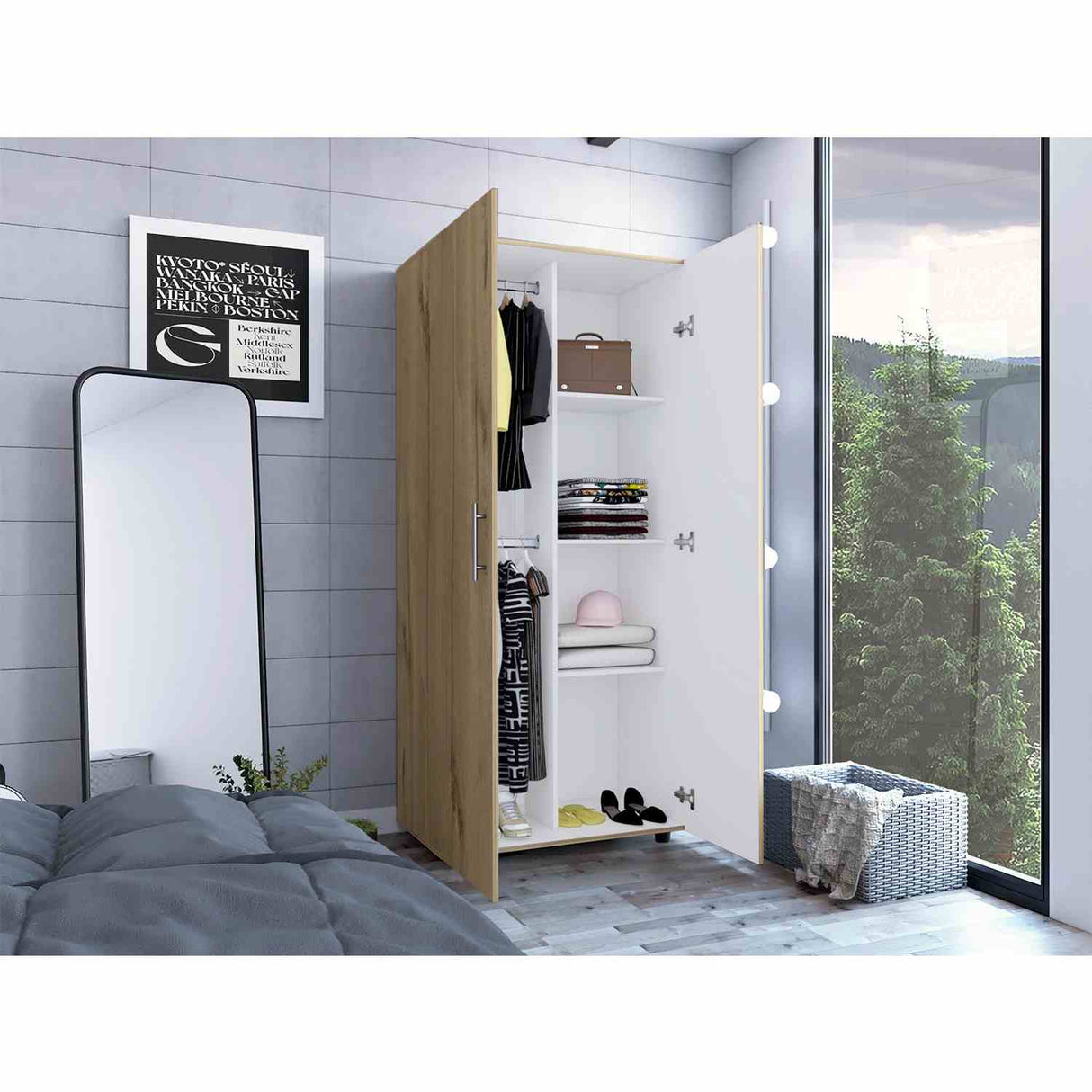 Closet Tera Duna 80x180cm sin Cajones con 3 Entrepaños - Closets | Bylmo