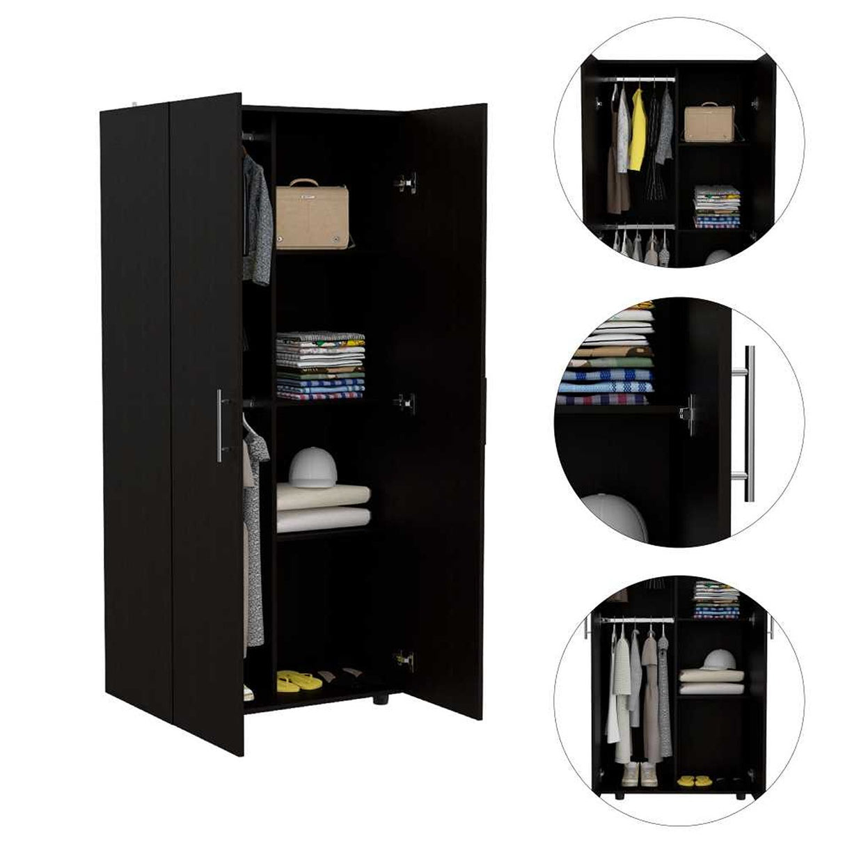 Closet Tera Wengue 80 cm con Dos Puertas - closets | Bylmo