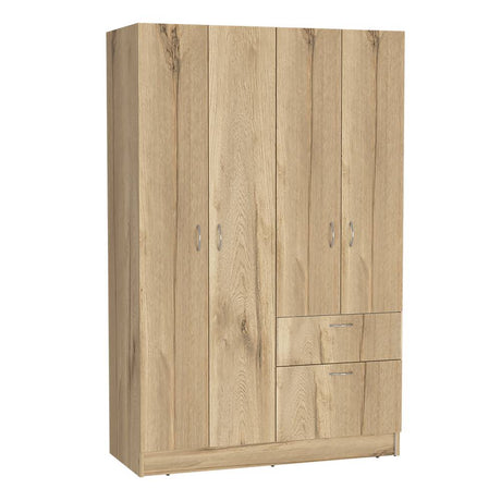 Closet Vaupés Duna y Blanco 108 cm con Cinco Puertas y Un Cajón - Closets | Bylmo