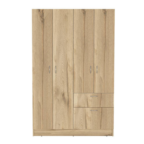 Closet Vaupés Duna y Blanco 108 cm con Cinco Puertas y Un Cajón - Closets | Bylmo