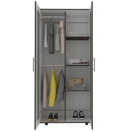 Closet Imperial Coñac 80 cm con Espejos y Dos Puertas - Closets | Bylmo