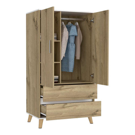 Closet Z Duna 80 cm con Dos Puertas y Dos Cajones - Closets | Bylmo