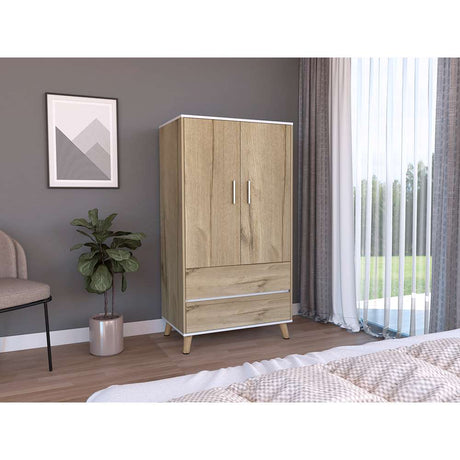 Closet Z Duna 80 cm con Dos Puertas y Dos Cajones - Closets | Bylmo