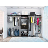Closet Plego Wengue 300x187.6cm con 1 Cajones con 4 Entrepaños - Closets | Bylmo