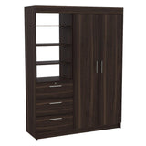 Closet Kenya Habano 150 cm con Dos Puertas y Tres Cajones - Closets | Bylmo