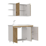 Cocina Elica Macadamia 120 cm Izquierda con Mesón