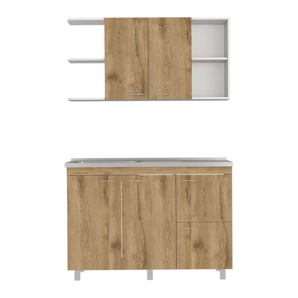 Cocina Elica Macadamia 120 cm Izquierda con Mesón