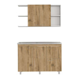 Cocina Elica Macadamia 120 cm Izquierda con Mesón